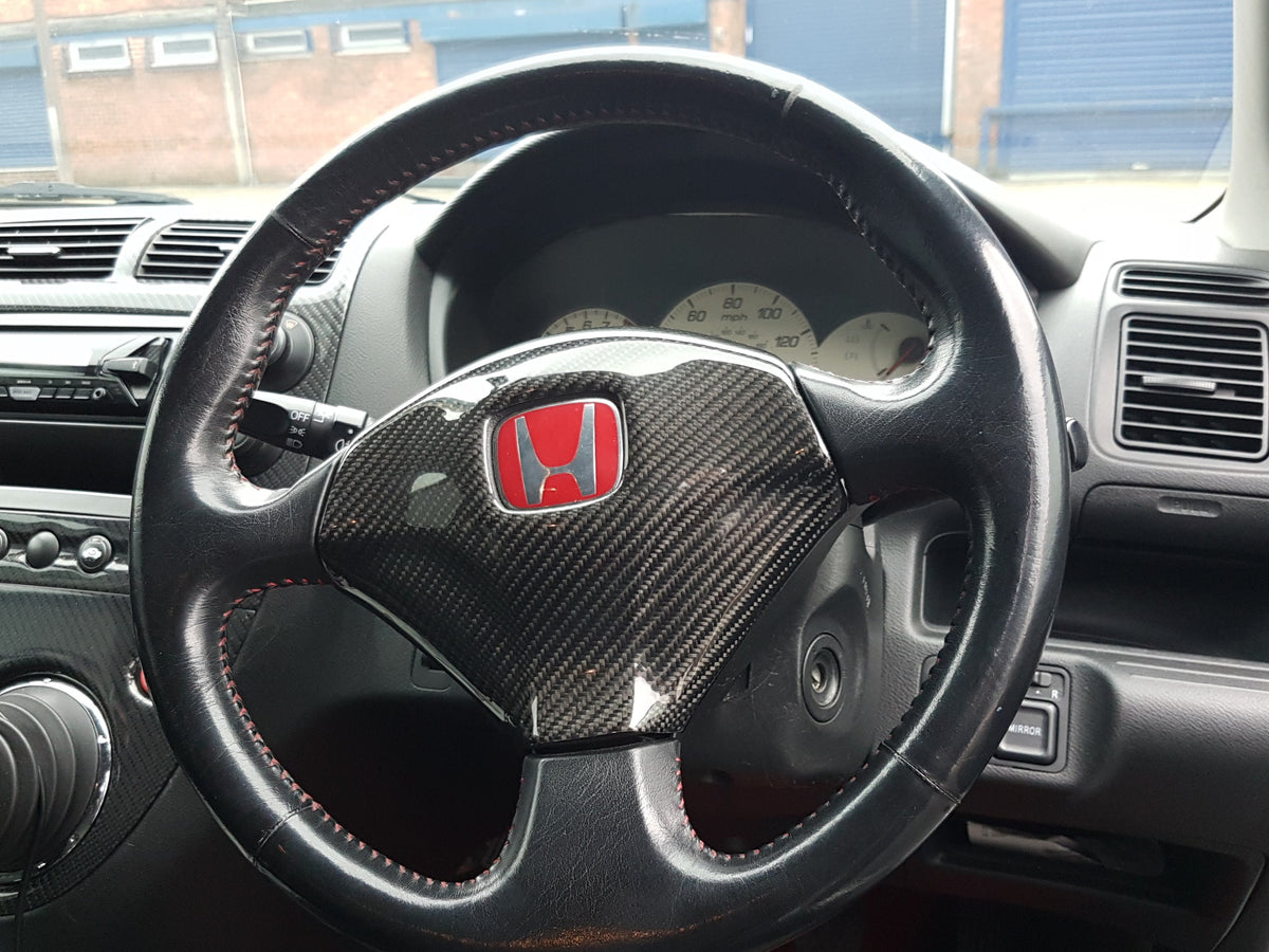 EP3/DC5 Steering Wheel Cover - Carbon Fibre - Civic MK7 2002-05 - Custom My Ride