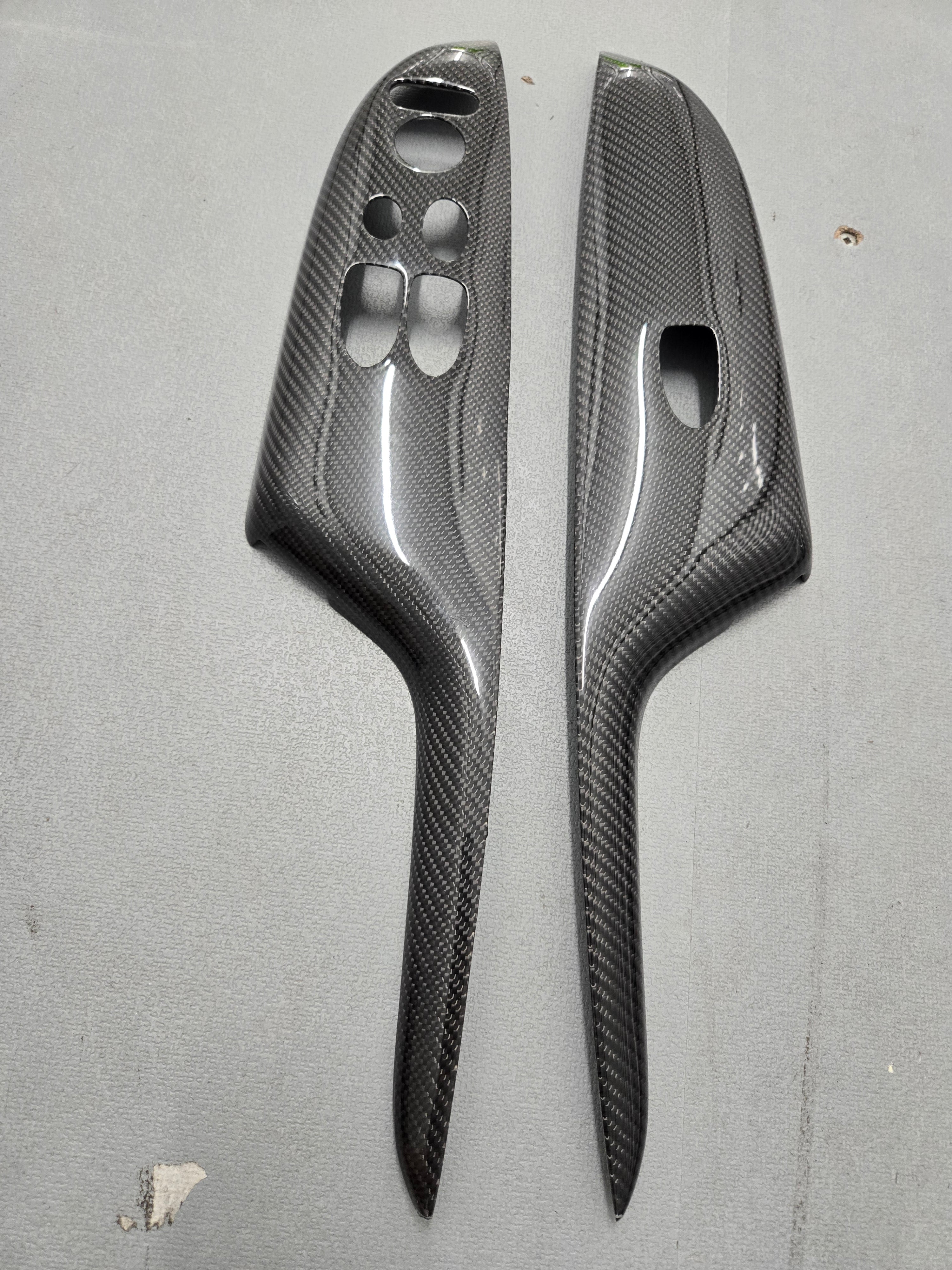 FN2 RHD NON-GT Door Switch Handles - Carbon Fibre MK8 Civic Clearance 35 - Custom My Ride