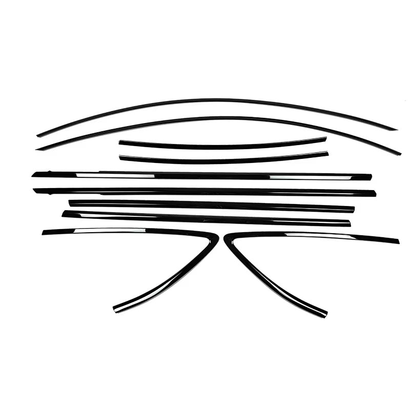 Audi A7 Sportback Black Window Trims 4G8 2010-2017 Blackout dechrome Black Optic package - Custom My Ride