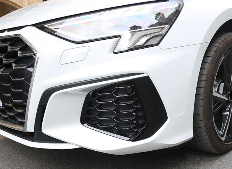 Audi A3 8Y Front Bumper Trim - Faux Carbon - Custom My Ride