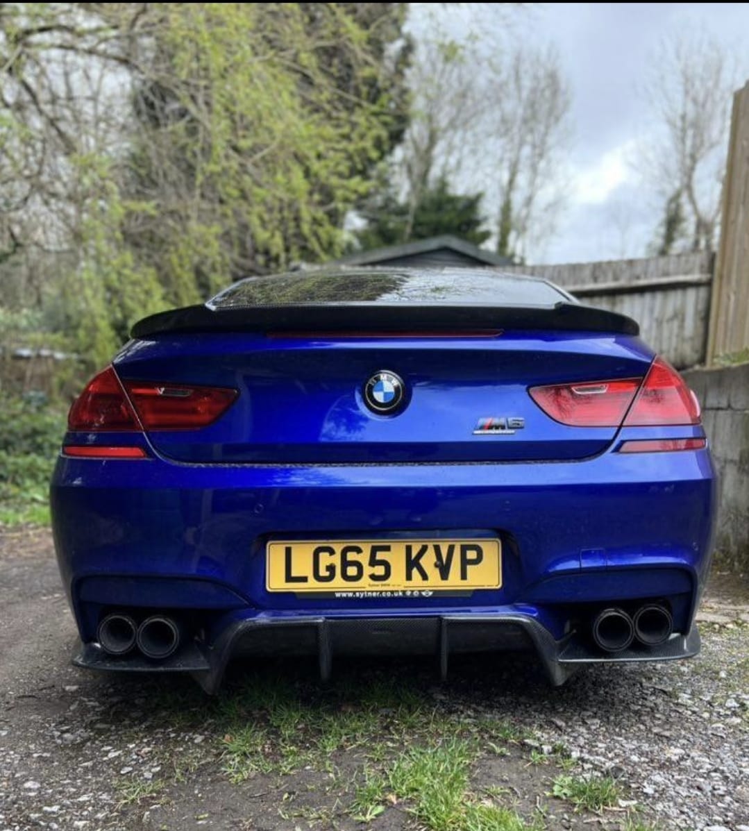 BMW E87 E63 Rear Badge Surround - Gloss Black - 1 Series 6 Series