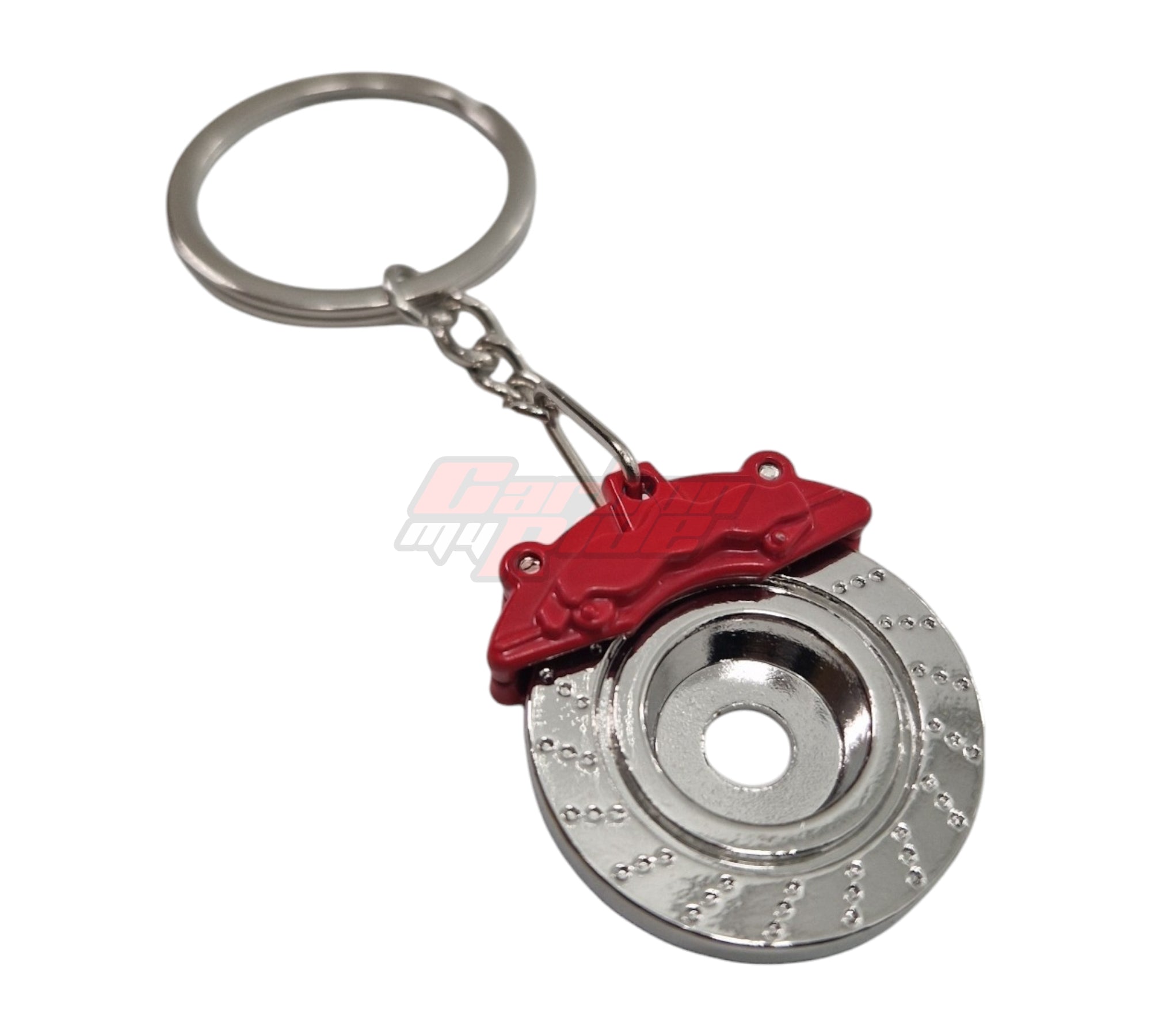 Spinning Racing Brake Disc Caliper Keychain Keyring - Custom My Ride