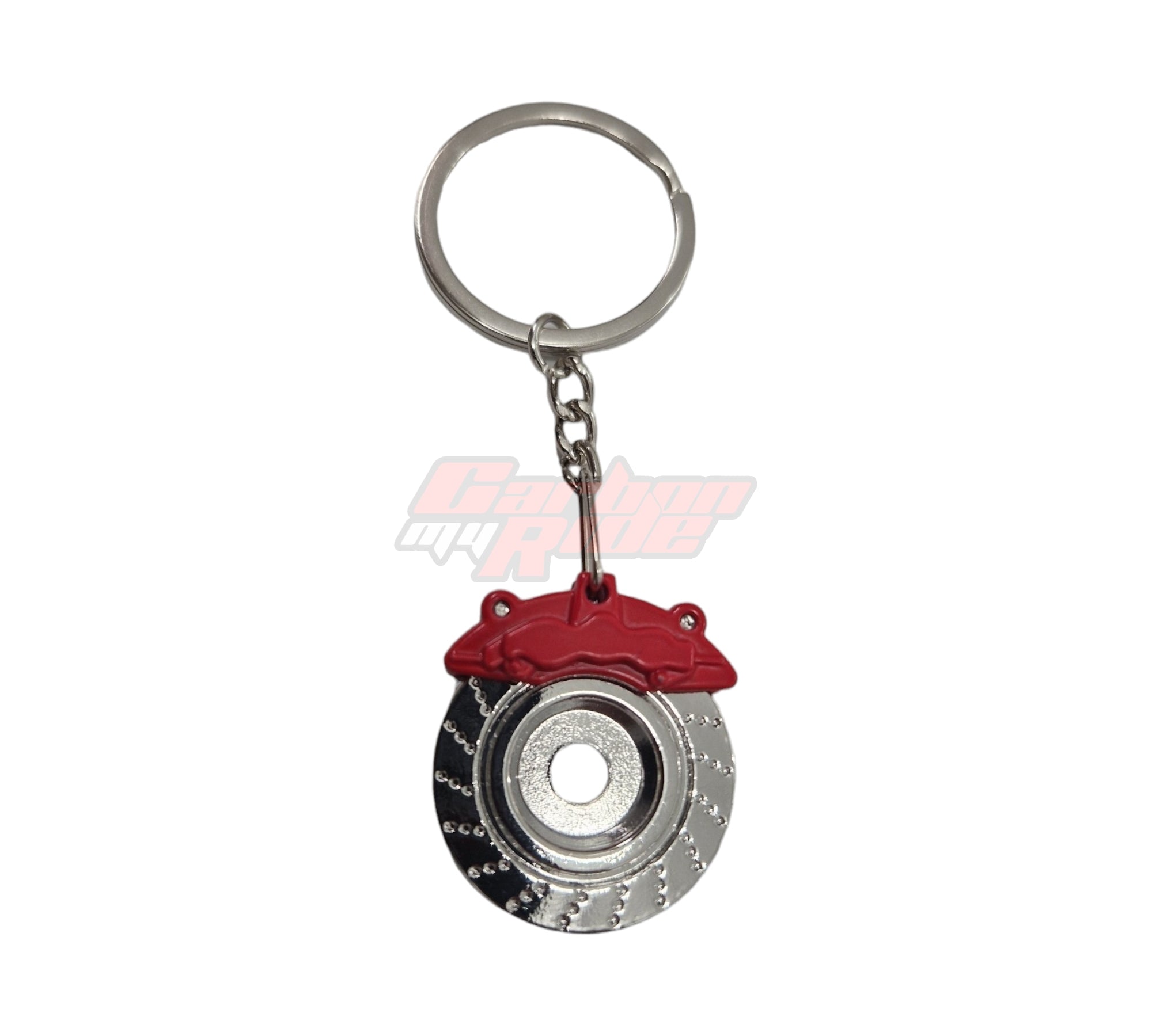 Spinning Racing Brake Disc Caliper Keychain Keyring - Custom My Ride