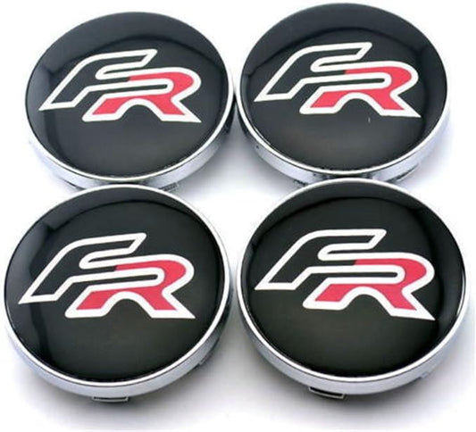 Seat Leon / Ibiza FR Wheel Caps Black Red - MK3 5F - Custom My Ride