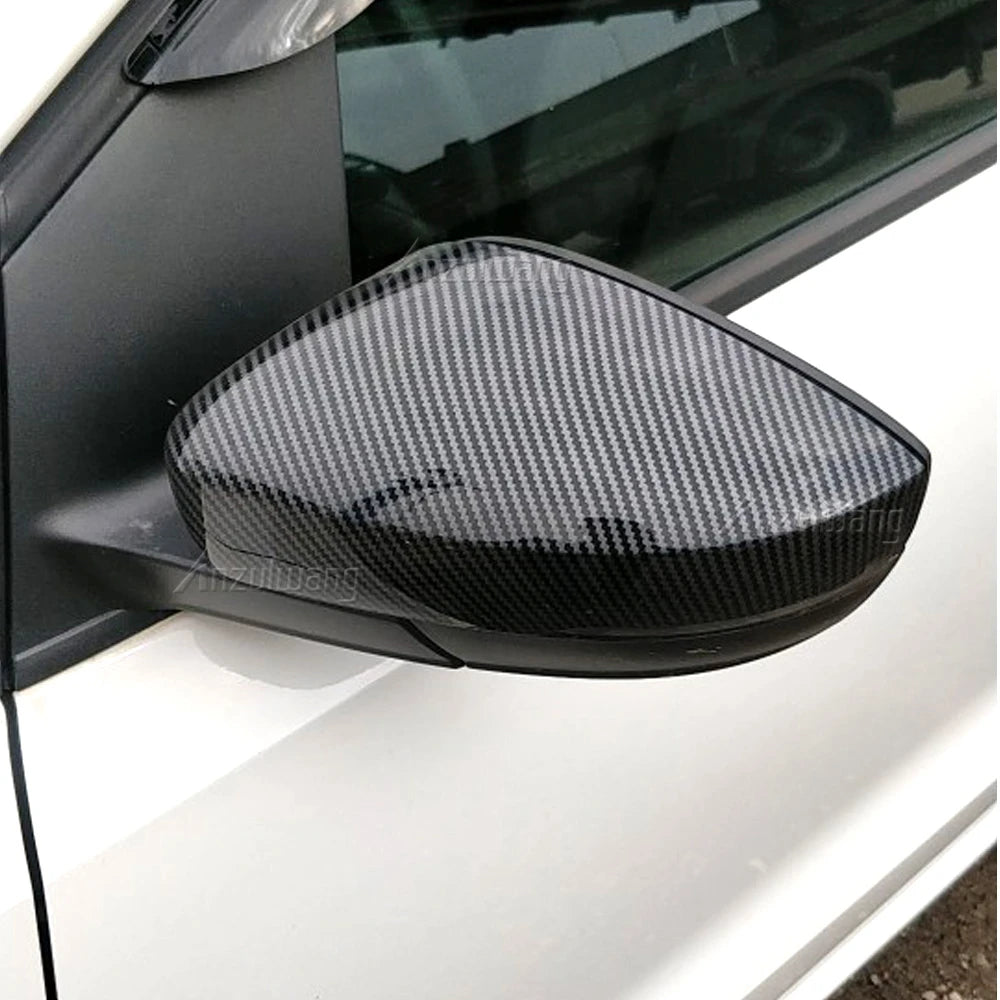 VW Polo 5F MK6 Wing Mirror Caps - Faux Carbon Fibre Effect - 2009-17 - Custom My Ride