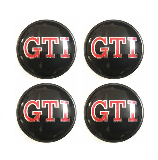 VW GTI Centre Wheel Caps Golf Scirocco MK7 MK7.5 MK8 65mm - Custom My Ride