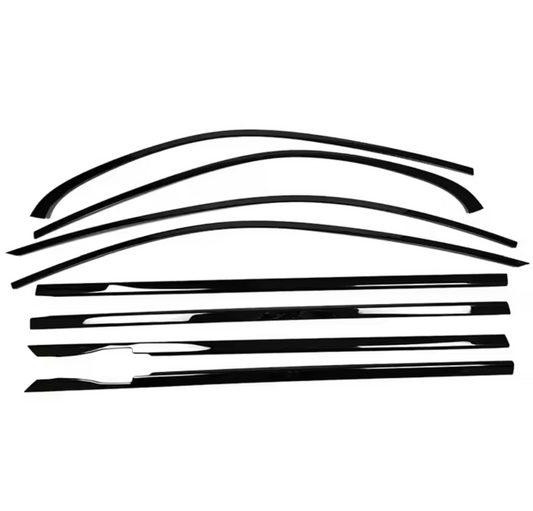 Mercedes A Class W176 Black Window Trims 2013-2018 New Blackout dechrome Night Package - Custom My Ride