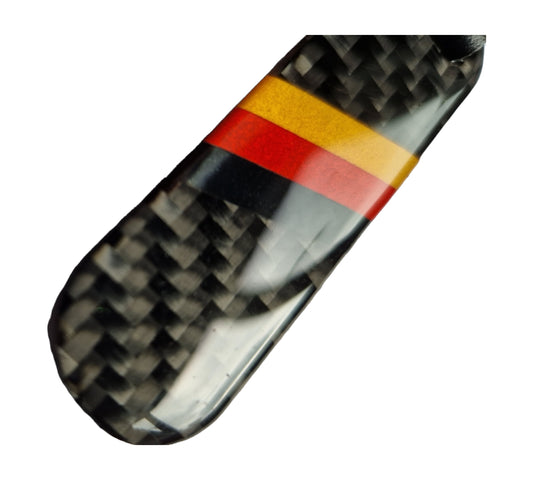 German Carbon Fibre Key Ring - Audi Mercedes VW - Custom My Ride