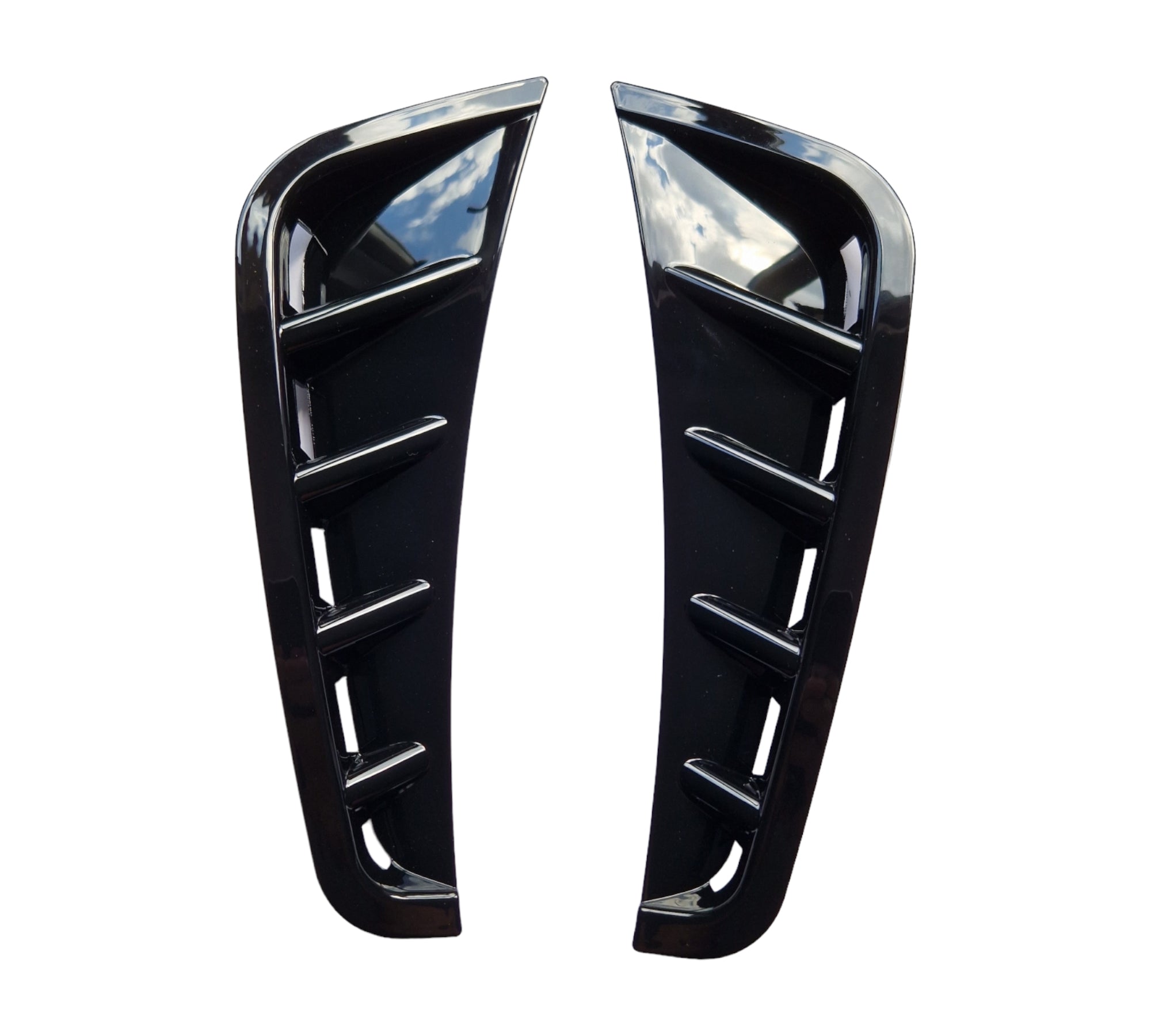 Mercedes C Class W205 Front Bumper Side Air Vent Trims Spoilers AMG Line 2018+ - Custom My Ride