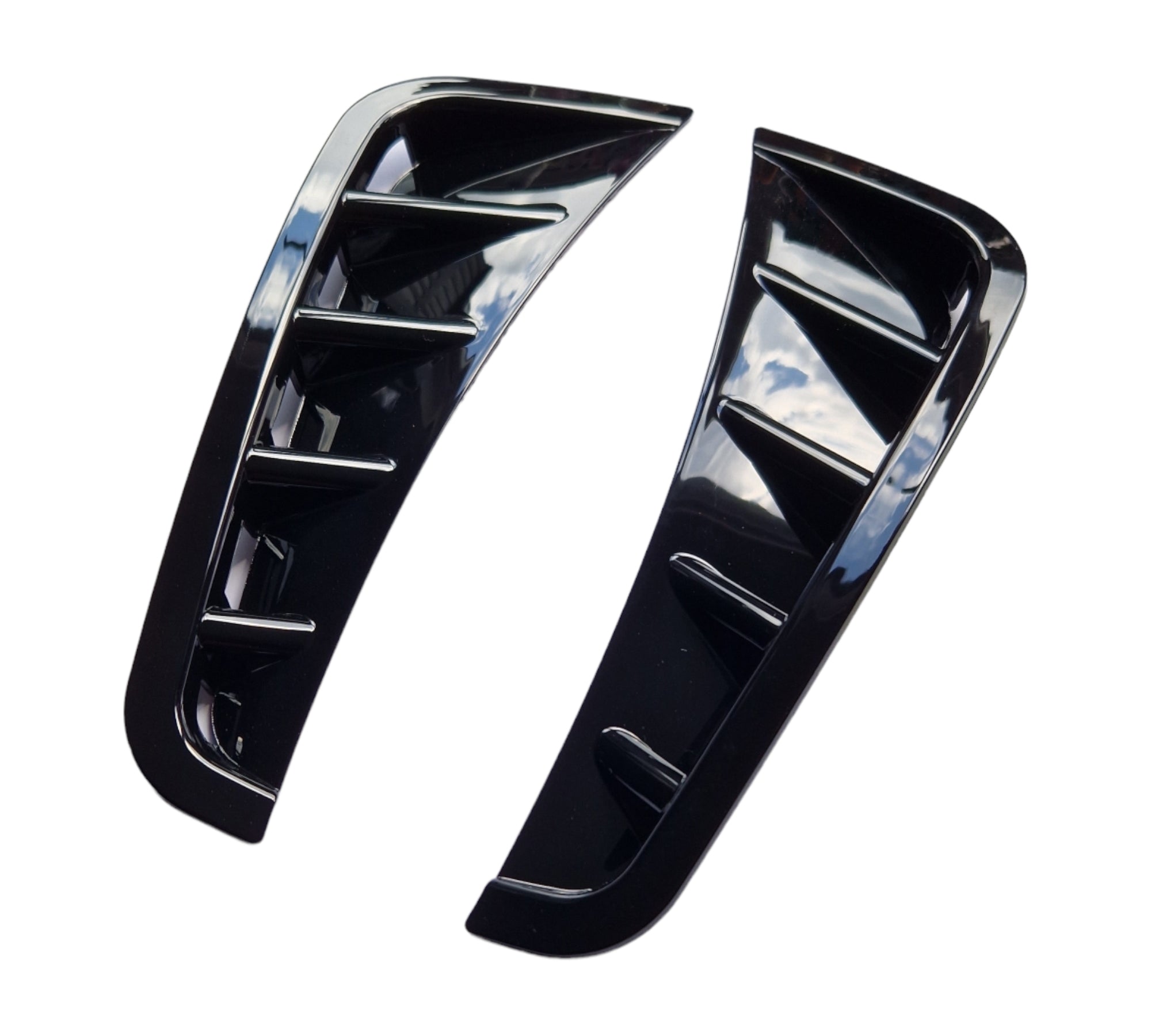 Mercedes C Class W205 Front Bumper Side Air Vent Trims Spoilers AMG Line 2018+ - Custom My Ride