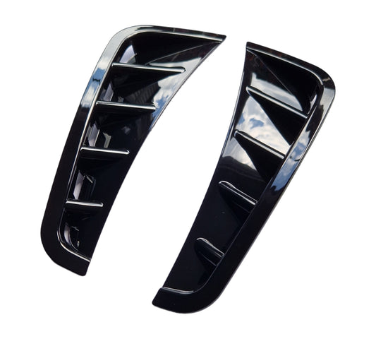 Mercedes C Class W205 Front Bumper Side Air Vent Trims Spoilers AMG Line 2018+ - Custom My Ride