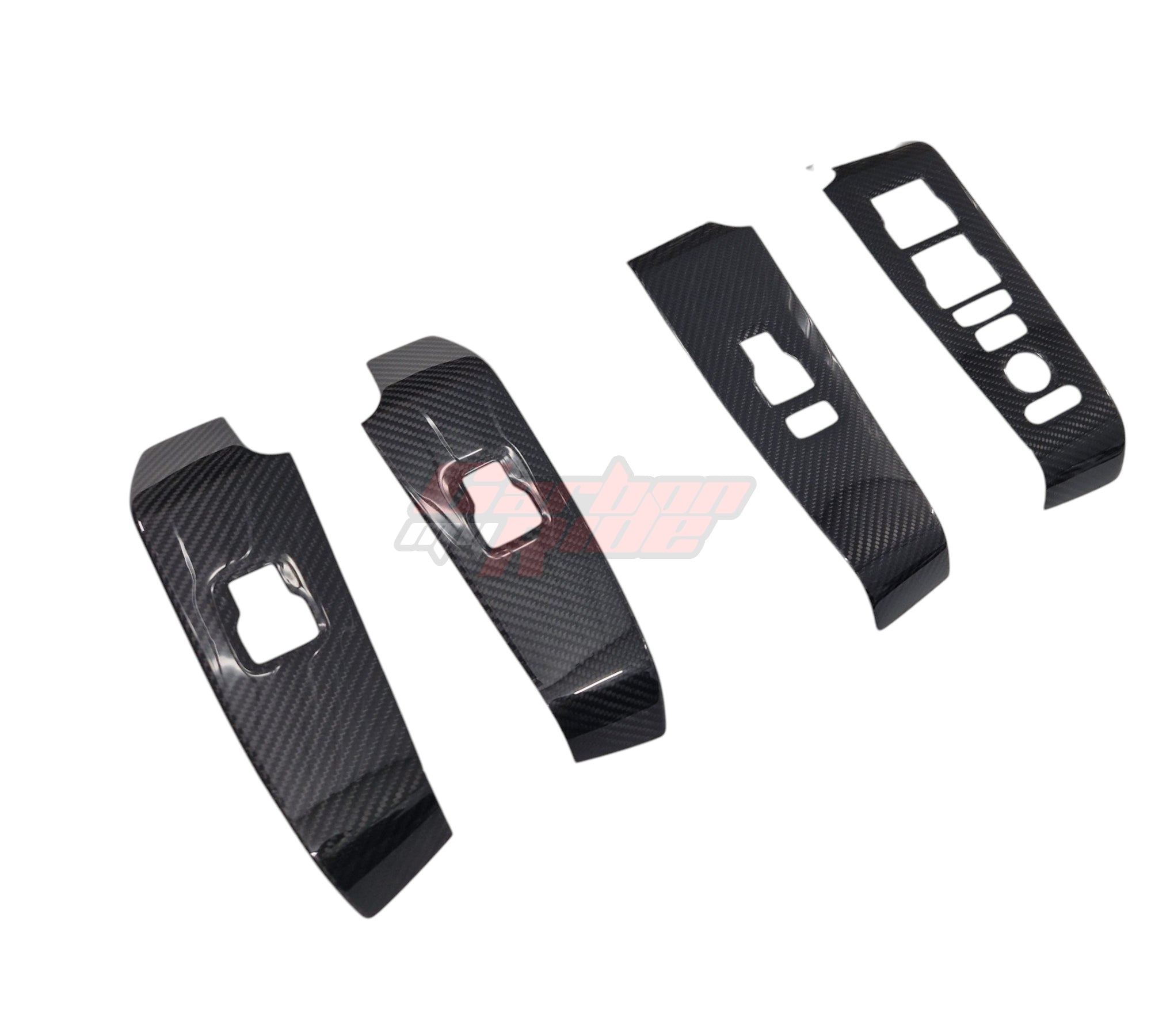 Carbon Fibre Inner Door Switch Panel Covers - Honda Civic Type R - FL5 K20C1 2.0T 2023+ - Custom My Ride