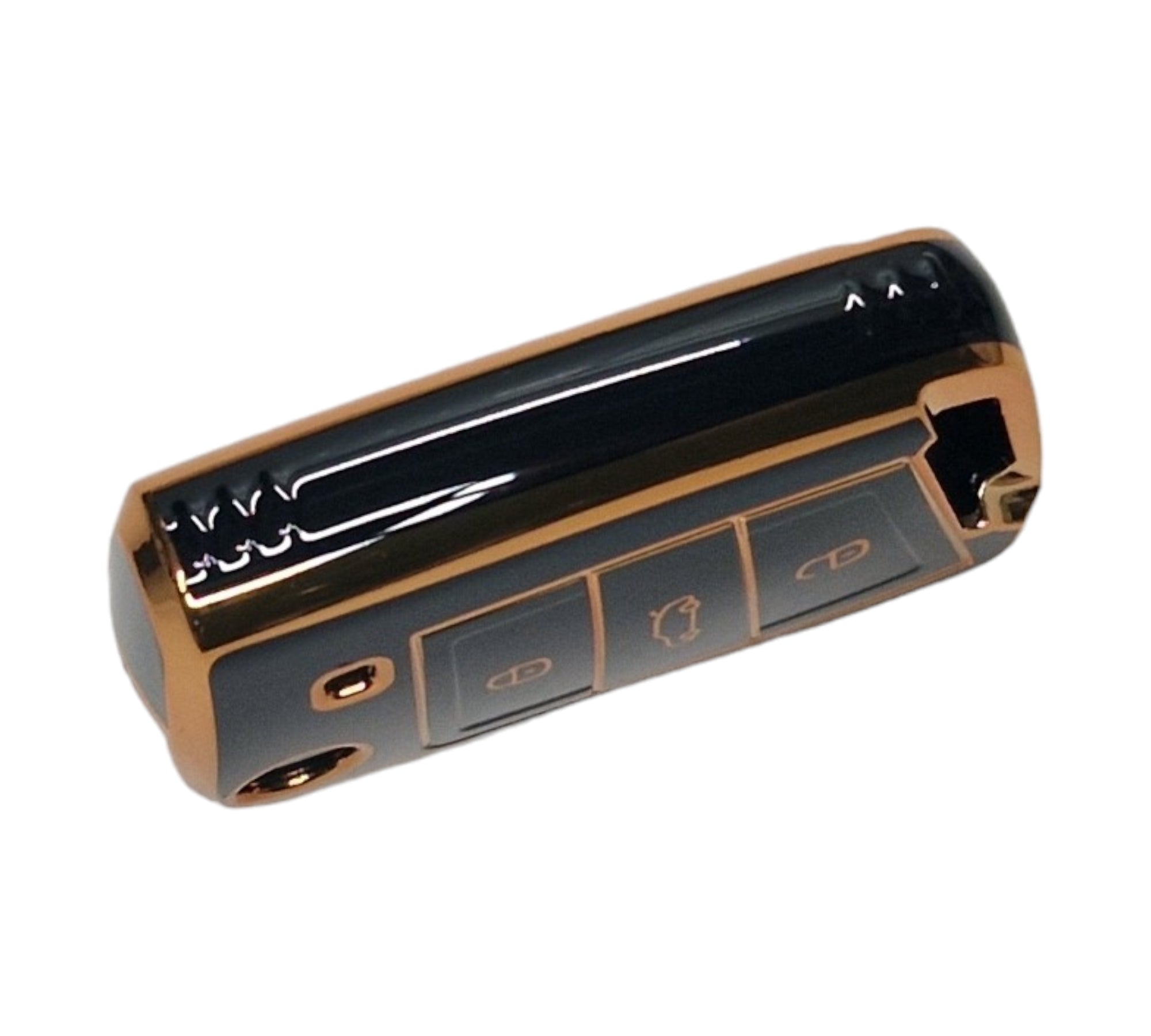 VW Black and Gold Key Fob Cover - Silicone