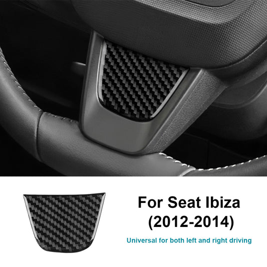 Seat Ibiza 6P Steering Trim Cover Soft Carbon Fibre Cover 2012-14
