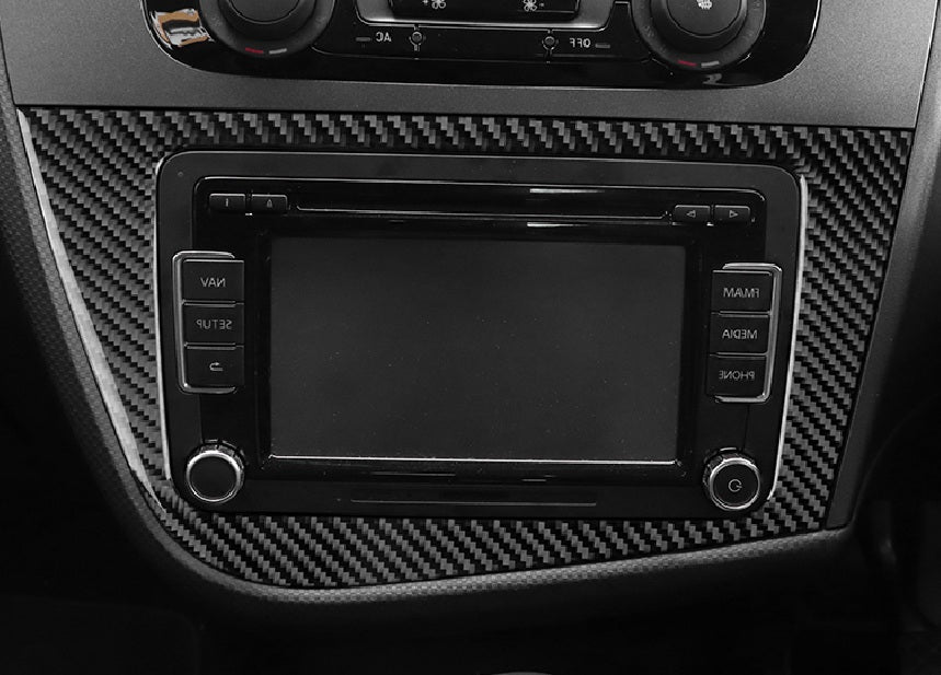 Seat Leon MK2 Dashboard Soft Carbon Fibre Cover - Cupra - Soft Carbon fibre 1P