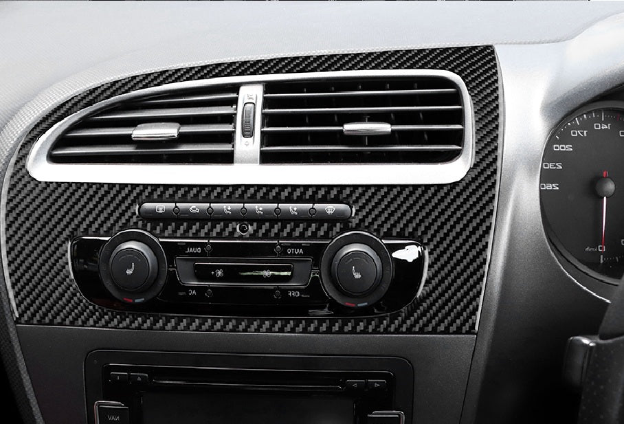 Seat Leon MK2 Dashboard Soft Carbon Fibre Cover - Cupra - Soft Carbon fibre 1P