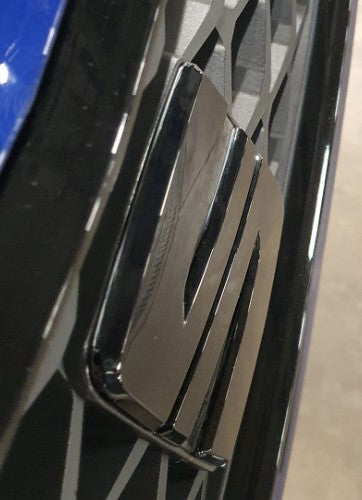 Seat Leon/Ibiza 5F/6F 2017-20 Black Replacement FRONT Badge Cover - MK3 CUPRA FR KJ1 - Custom My Ride