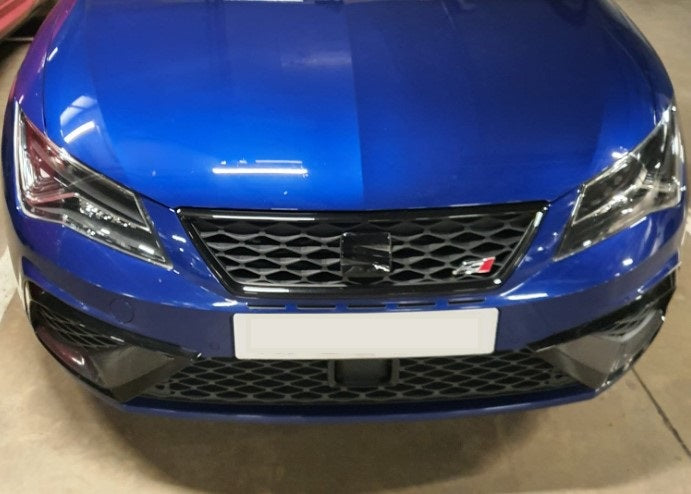 Seat Leon/Ibiza 5F/6F 2017-20 Black Replacement FRONT Badge Cover - MK3 CUPRA FR KJ1 - Custom My Ride