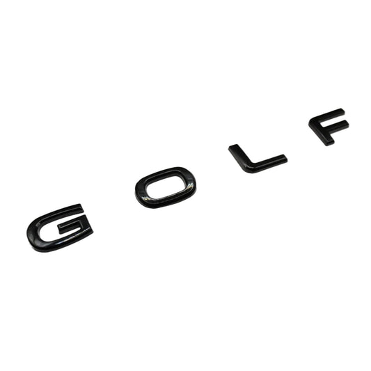 VW Golf Gloss Black Rear Logo Lettering - Custom My Ride