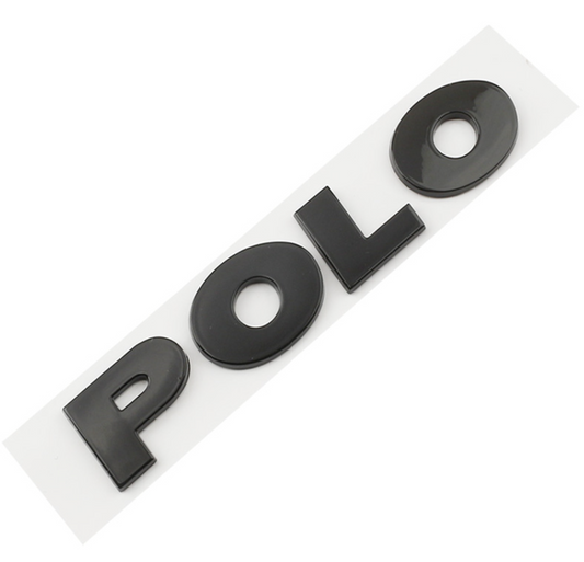 VW Polo Gloss Black Rear Logo Lettering 2009-14 - Custom My Ride