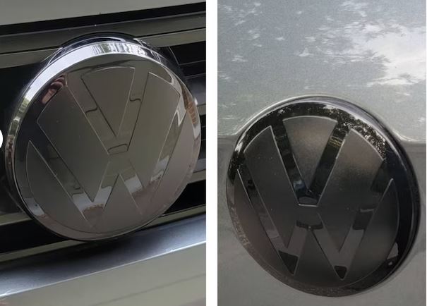 VW Tiguan Gloss Black Front and Rear Badge Cover 2023-25