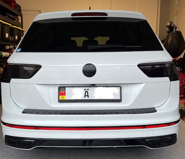 VW Tiguan Gloss Black Front and Rear Badge Cover 21-22 MK2 - Custom My Ride