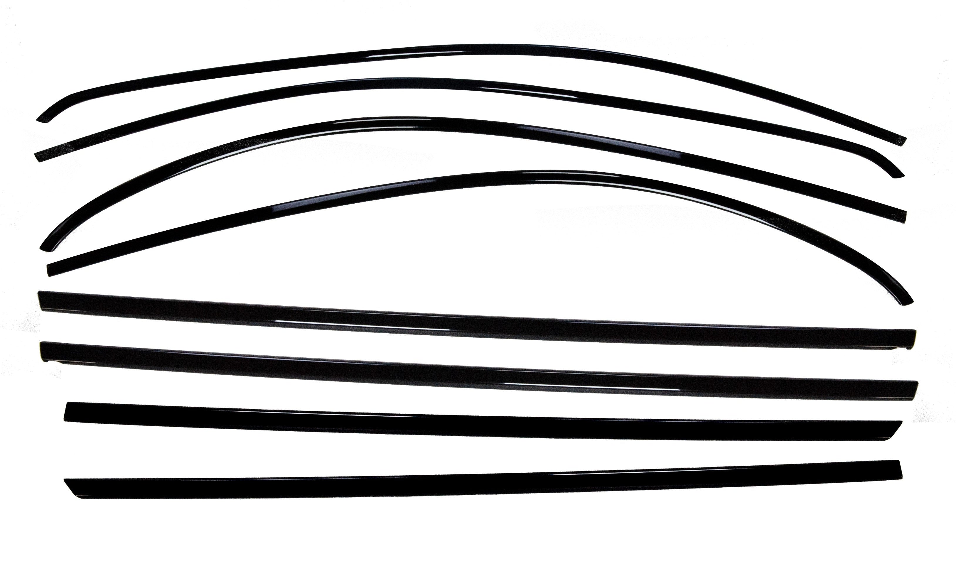 Mercedes A Class W176 Black Window Trims 2013-2018 New Blackout dechrome Night Package - Custom My Ride