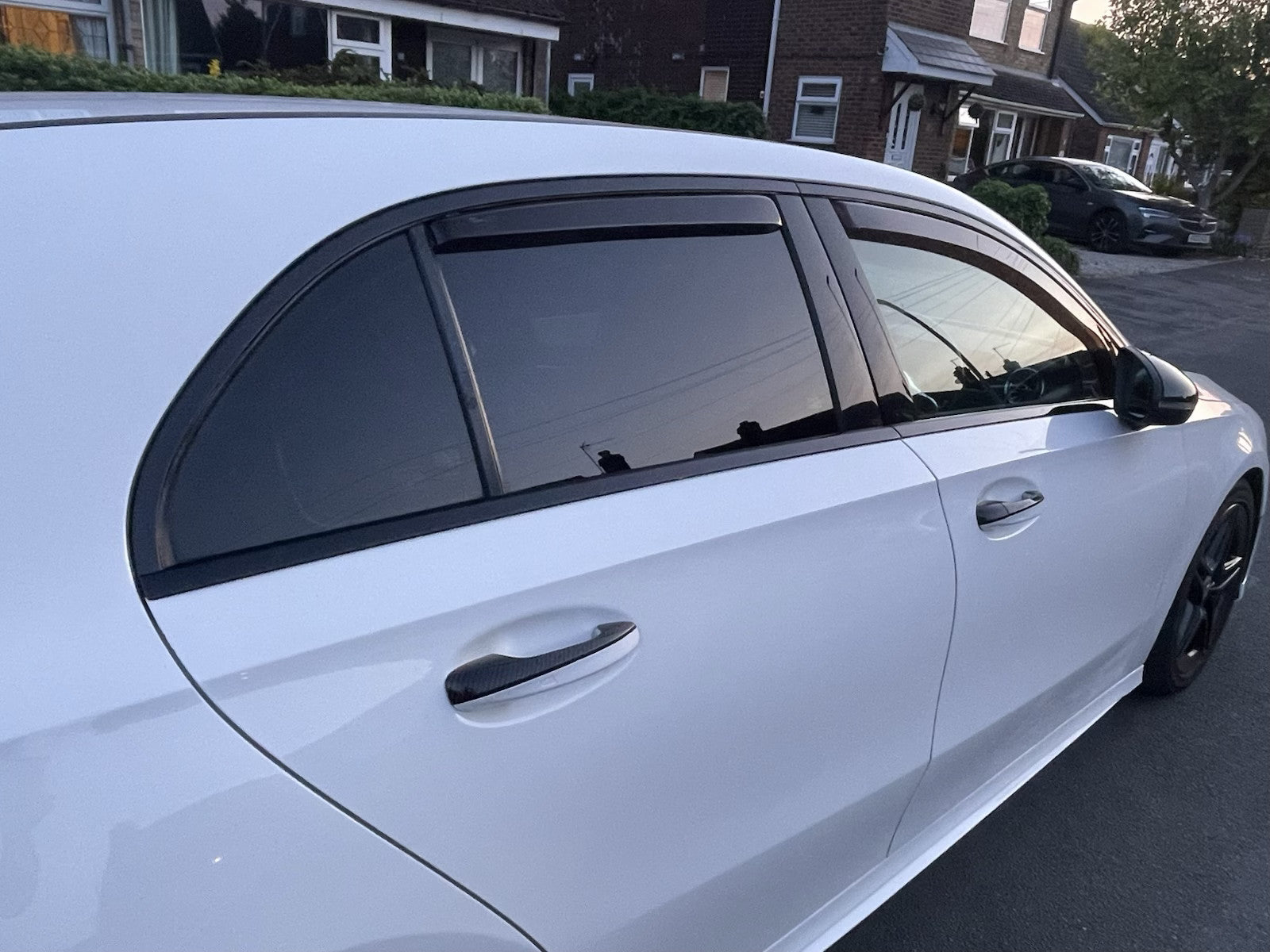 Mercedes A Class W177 Black Window Trims 2019-2025 Blackout dechrome Night Package