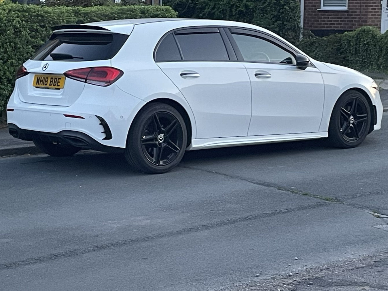 Mercedes A Class W177 Black Window Trims 2019-2025 Blackout dechrome Night Package