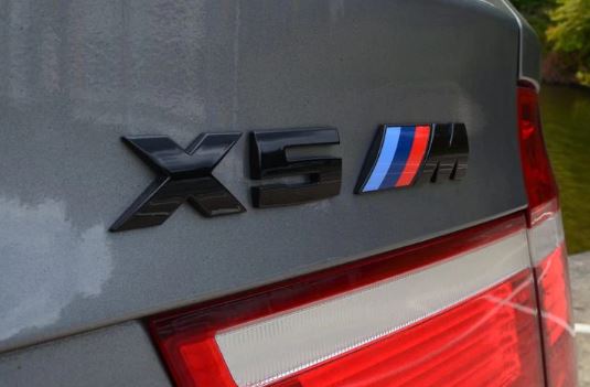 BMW X5M REAR TRUNK BLACK EMBLEM BADGE - GLOSS BLACK E53 E70 F15 G05 - Custom My Ride