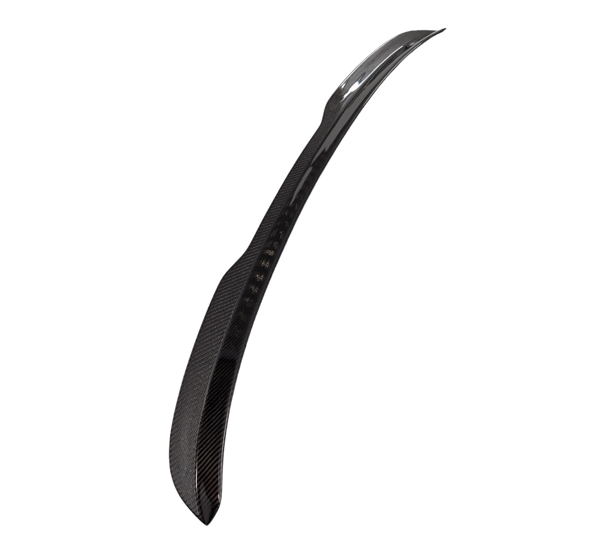 Custom My Ride carbon fibre lip spoiler for Seat Leon 5F hatchback, featuring a sleek, lightweight design.