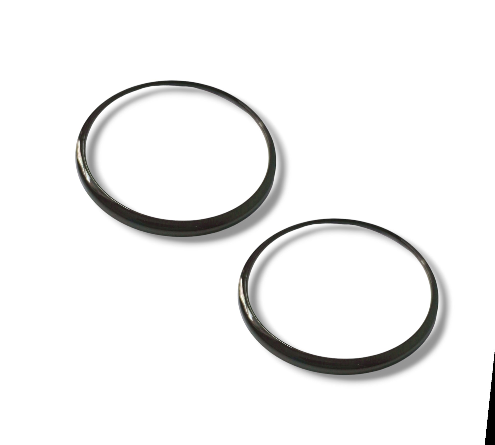 BMW 5 Series F10 Pair of Gloss Black Badge Surrounds - De-chrome 2010-16 M5