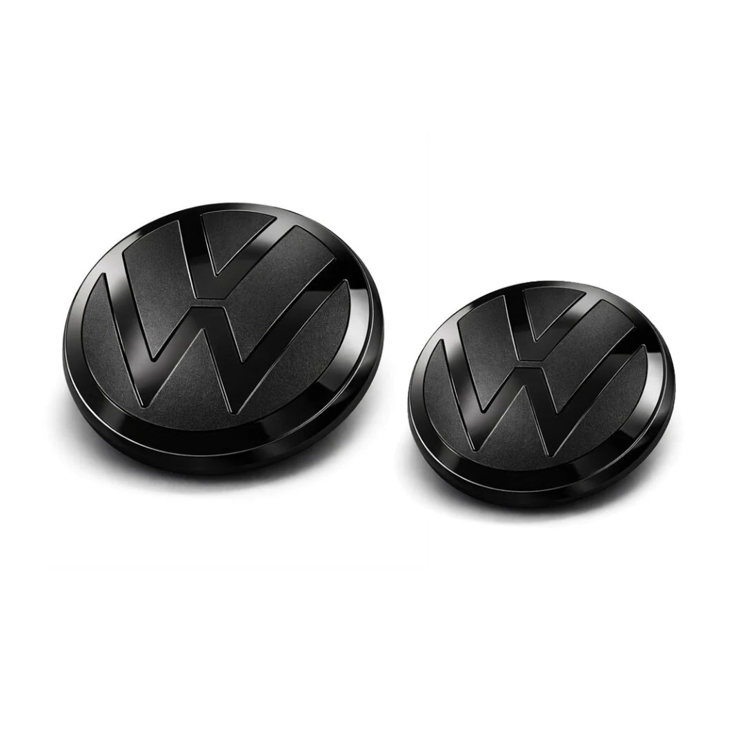 VW Polo 2021+ MK6.5 Facelift Gloss Black Front and Rear Badge Cover - AW BZ
