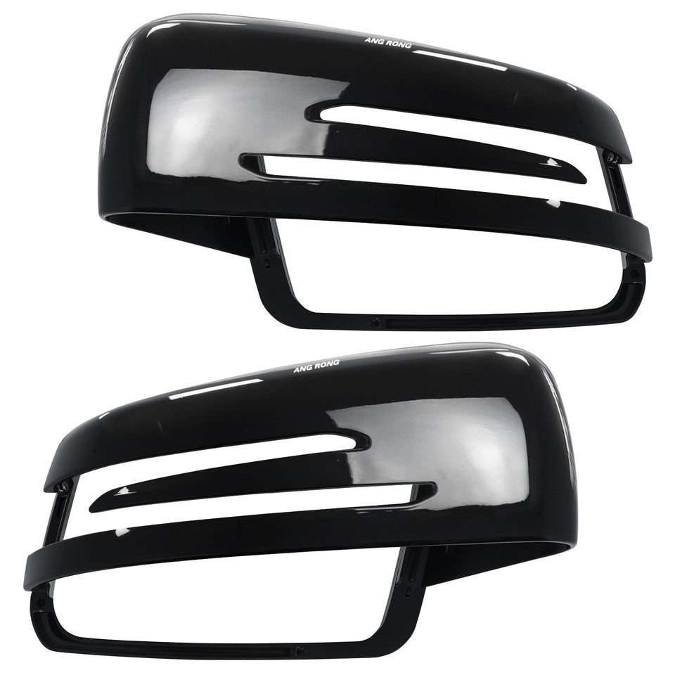 Gloss Black Wing Mirror Cover Caps 2PCS Fit Mercedes A-Class W176 2012–2017