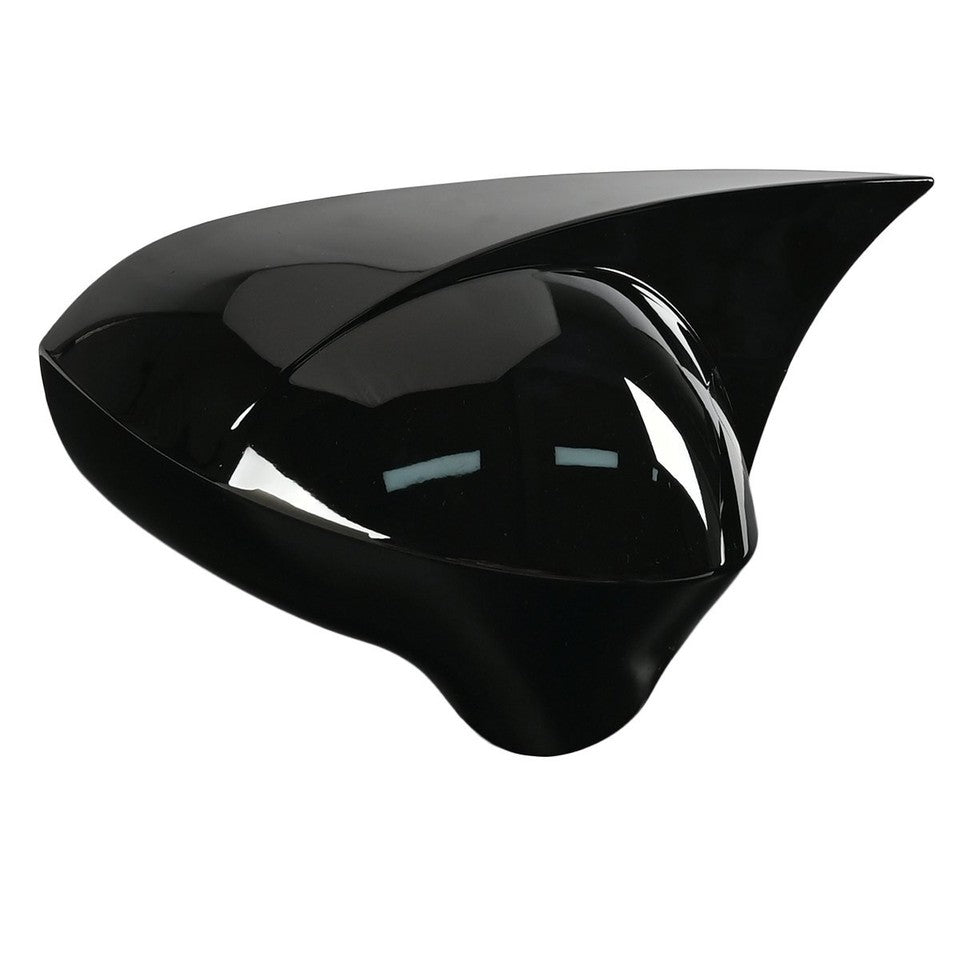 Gloss Black Wing Mirror Cover Caps Pair for Seat Ibiza 6J MK4 2008-2017 Front Left & Right ABS Direct Fit Replacement