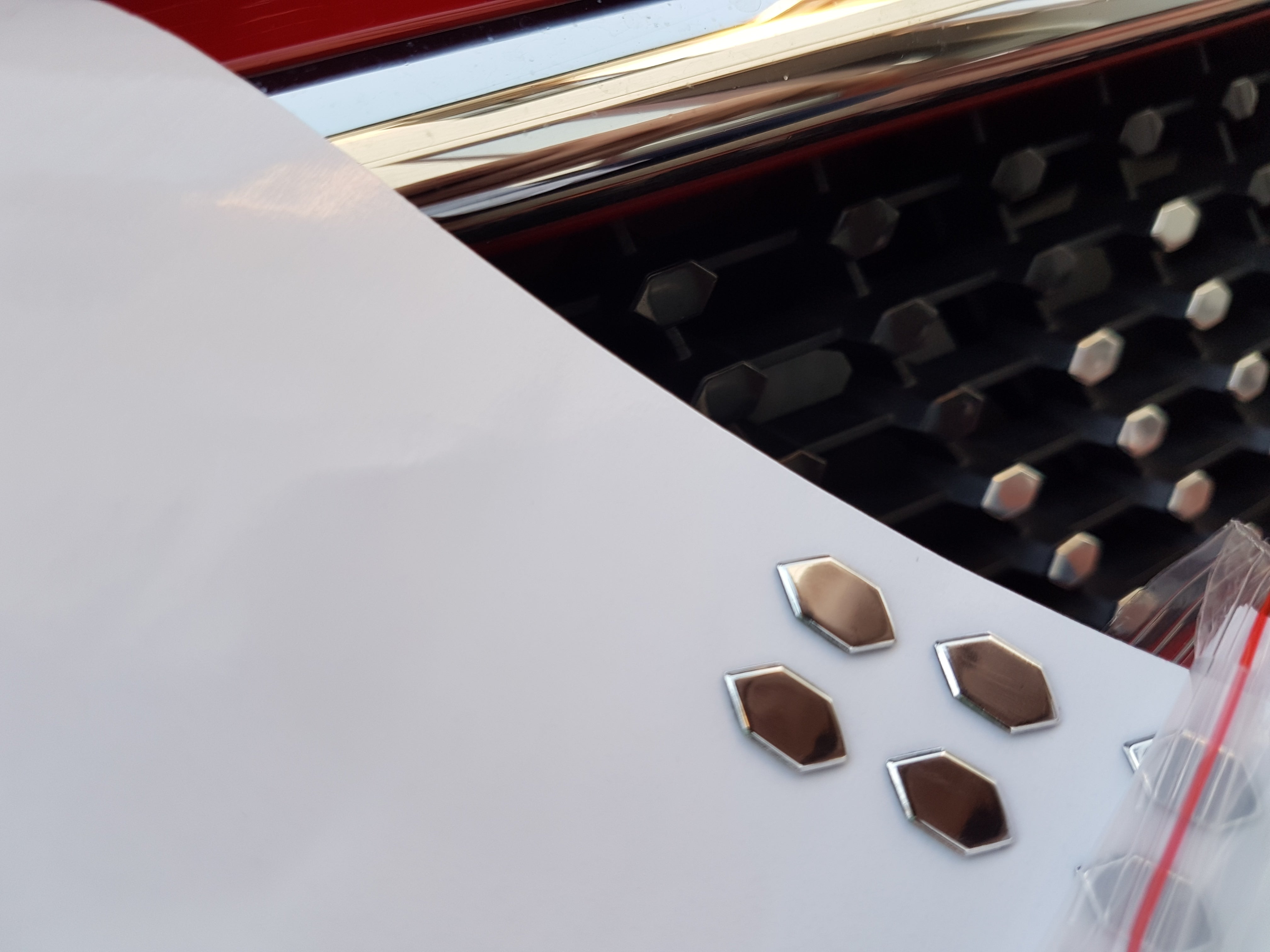 Mercedes Front Grill Diamond Chrome Stickers Upgrade - W176 W177 W205 - Custom My Ride