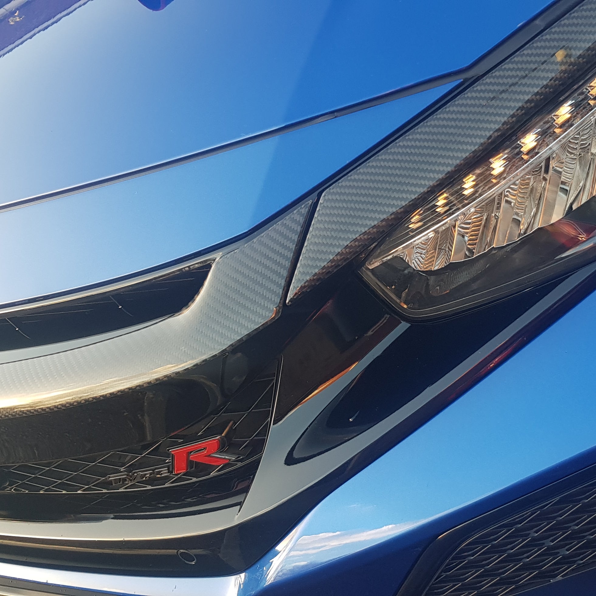 FK8 Front Grill Trims - Carbon Fibre - Civic MK10 - Custom My Ride