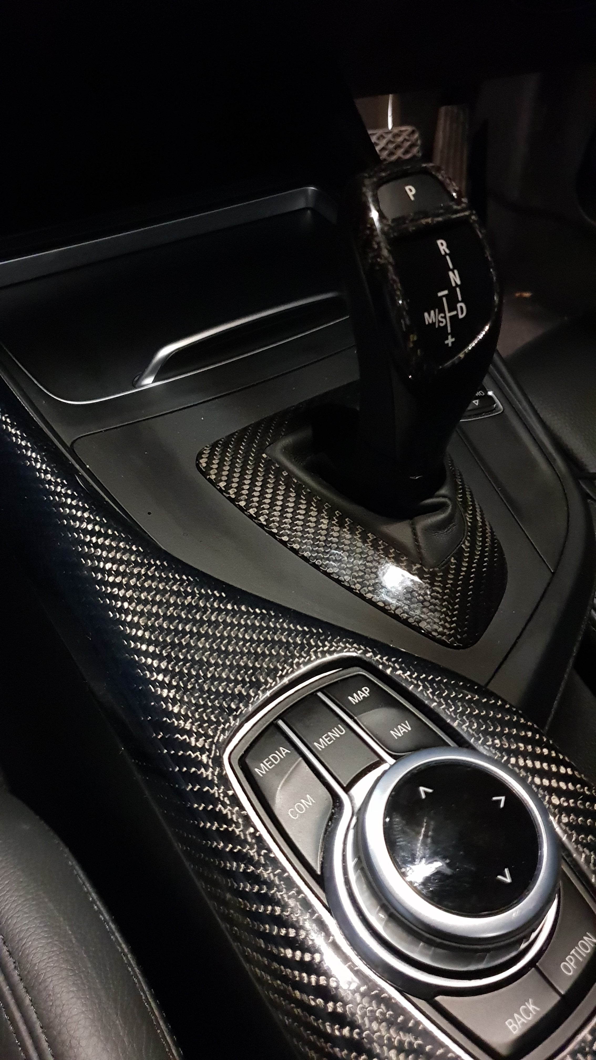 i Drive Control Panel Cover - Carbon Fibre - BMW F21 F22 F87 - Custom My Ride