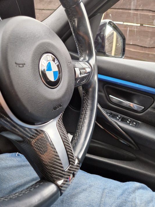 M-Sport Steering Wheel Trim - Carbon Fibre - Custom My Ride