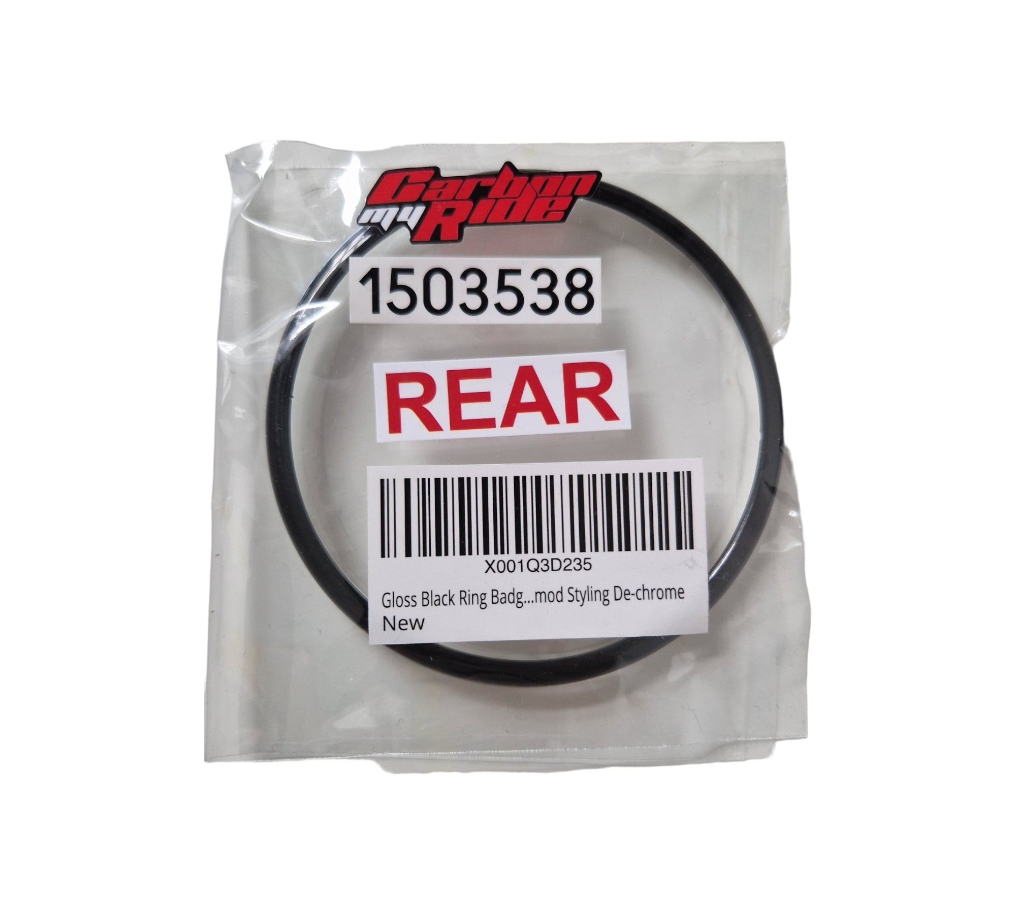 BMW 82mm Badge Surround - Gloss Black - De-chrome F21 F20 F30 F31 E87 F10 F33 F10 E63 G02 - Custom My Ride