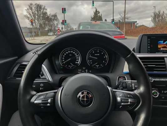 BMW Black Steering Wheel Badge - F20 F21 F22 F87 F32 - Custom My Ride