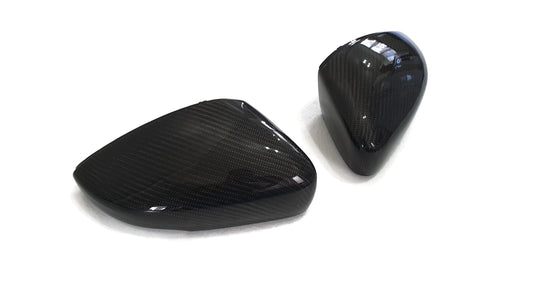 VW Polo 5F MK6 Wing Mirror Caps - Carbon Fibre - 2009-17 - Custom My Ride