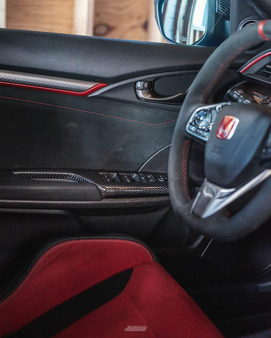 FK8 Door Switch Controls - Carbon Fibre - Civic MK10 - Custom My Ride