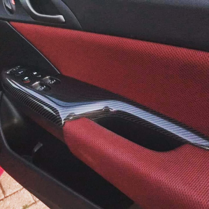 FN2 Door Switch Control Covers - Carbon Fibre - Civic MK8 2006-11 - Custom My Ride