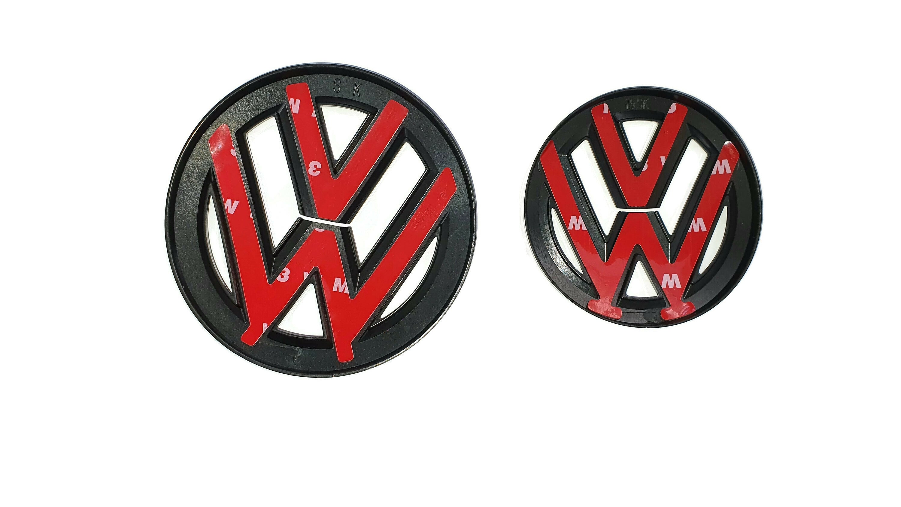 VW Touareg Gloss Black Front and Rear Badge Cover 16-18 - Custom My Ride