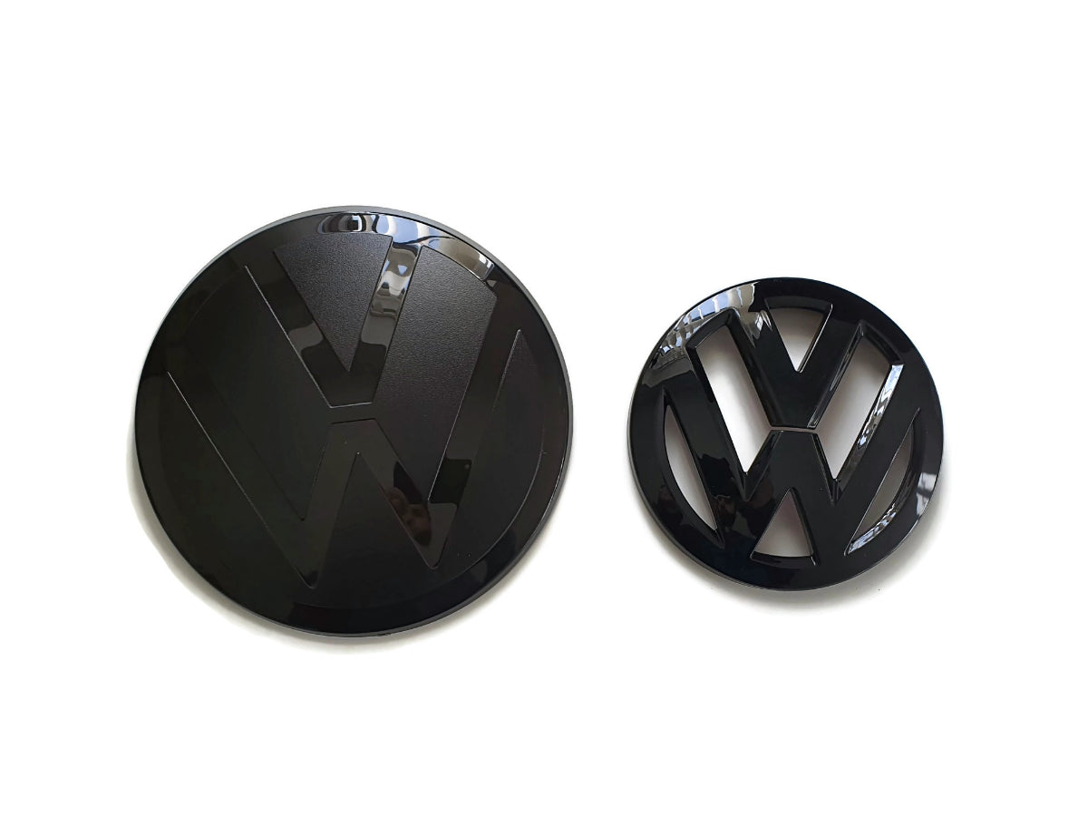 VW Tiguan Gloss Black Front and Rear Badge Cover 18-20 MK2 - Custom My Ride
