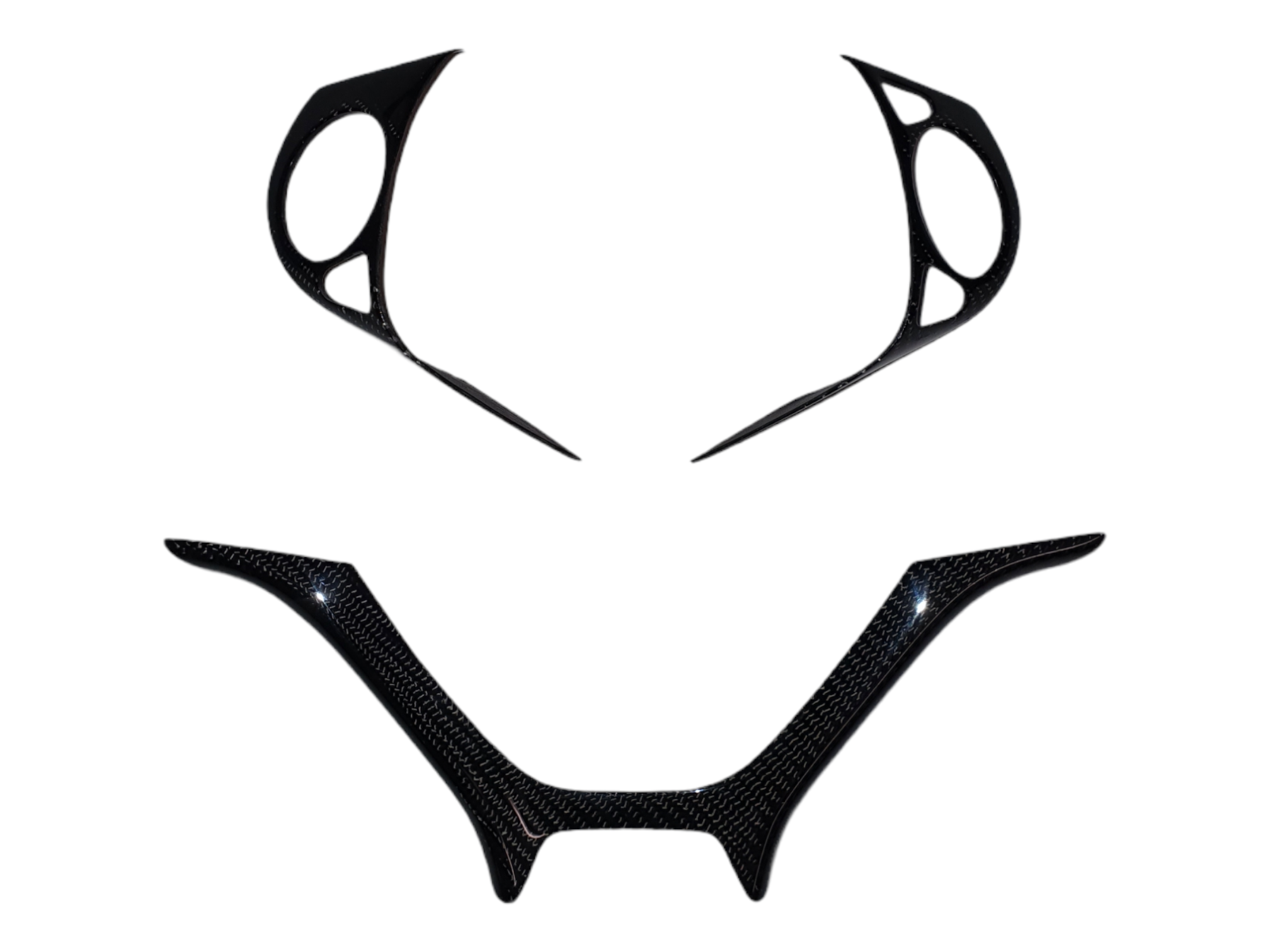 FK2 3 Part Steering Wheel Trim Covers - Carbon Fibre - Custom My Ride