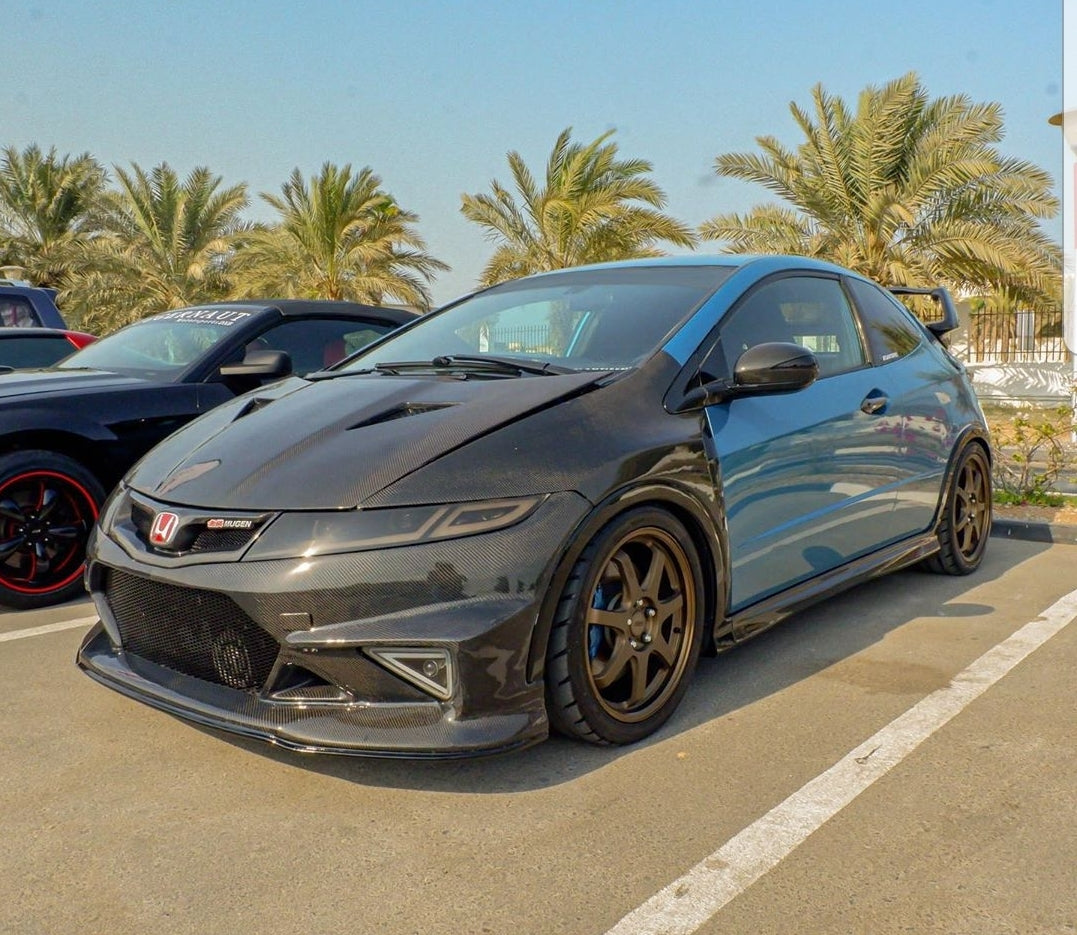 FN2 Mugen Style Grill - Carbon Fibre MK8 Civic - Custom My Ride