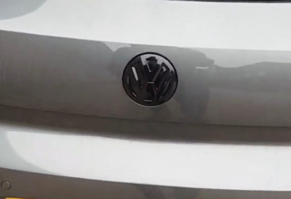VW Scirocco Gloss Black Front and Rear Badge Cover 15-17 - Custom My Ride