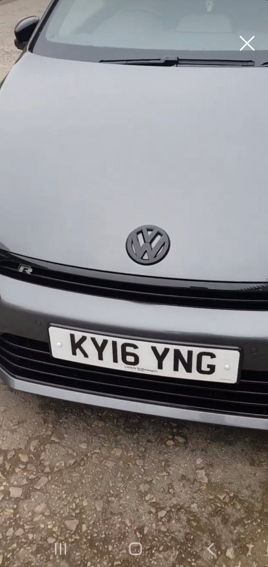 VW Scirocco Gloss Black Front and Rear Badge Cover 15-17 - Custom My Ride